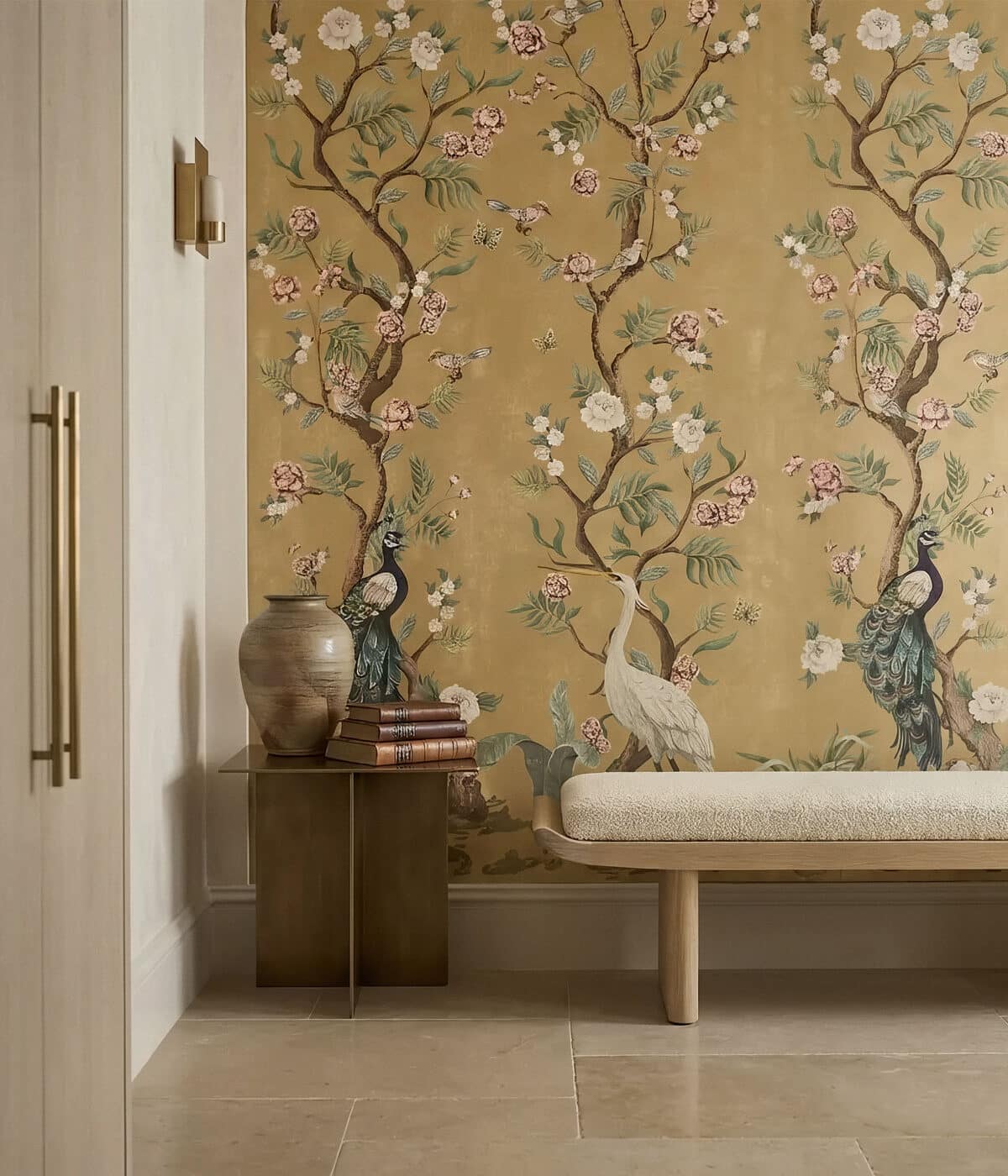 Elegant luxury wall mural in a refined interior